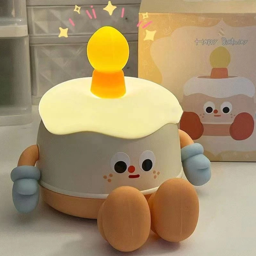 🎂 Đèn Ngủ Bánh Sinh Nhật Cute - Ánh Sáng Ấm Áp Cho Giấc Ngủ Ngon - Image 4